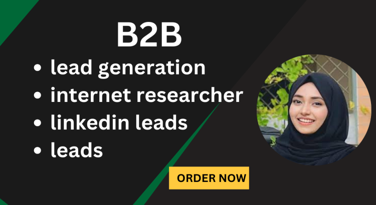 I will help you by providing B2B Lead Generation & LinkedIn Research only for $2 hours.