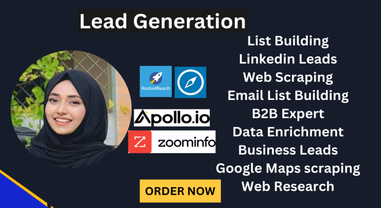 I will help you by providing Lead Generation, List Building, and Web Scraping only for $2 hours.