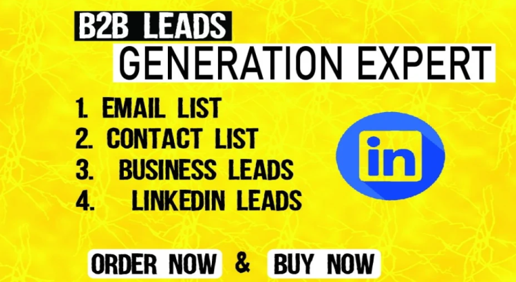 I will b2b lead generation, linkedin lead generation, business leads and lead list