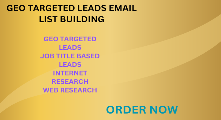 B2B Lead Generation & Geo-Targeted Email List Building