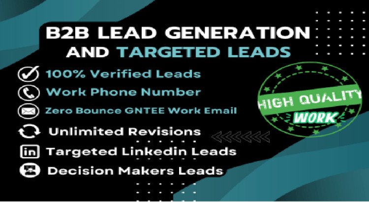 B2B Lead Generation, LinkedIn Prospecting, and Email List Creation.