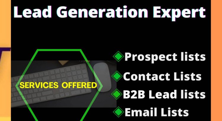 I provide lead generation, email list building, and related services for only $2 per hour.