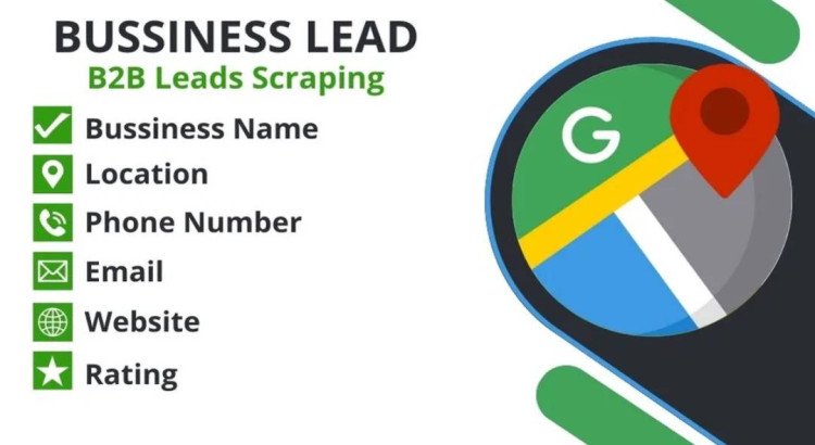 I will provide quality b2b leads with business emails from google map scrapping.
