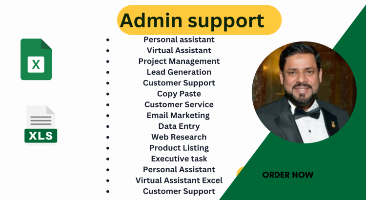 I will help you by providing Data Entry and B2B Lead Generation only for $2 hours