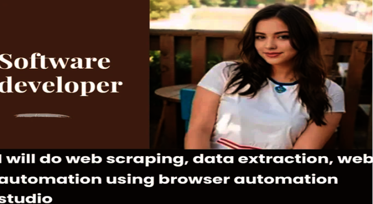 I will do web scraping, data extraction, web automation using browser automation studio