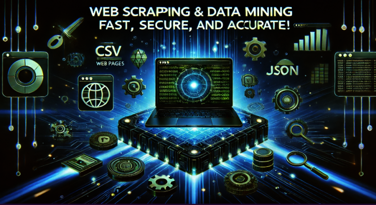 I will do web scraping, data scraping, and data mining using python
