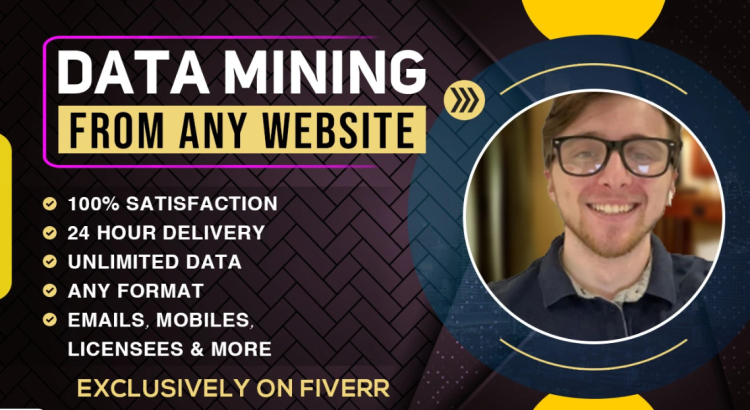 I will web scraping, data mining and extracting from websites