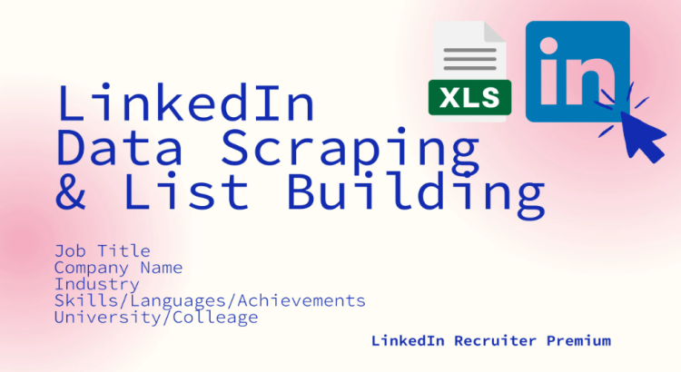 I will create linkedin data lead generation lists for you