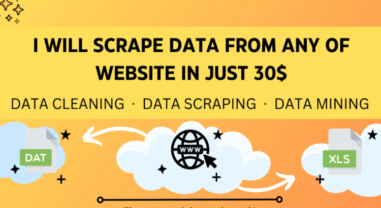 I will do web scraping, data mining, extraction and data collection