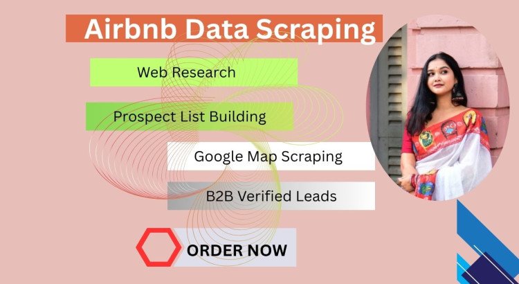 I offer affordable Airbnb data scraping and email list building services from $2/hr.
