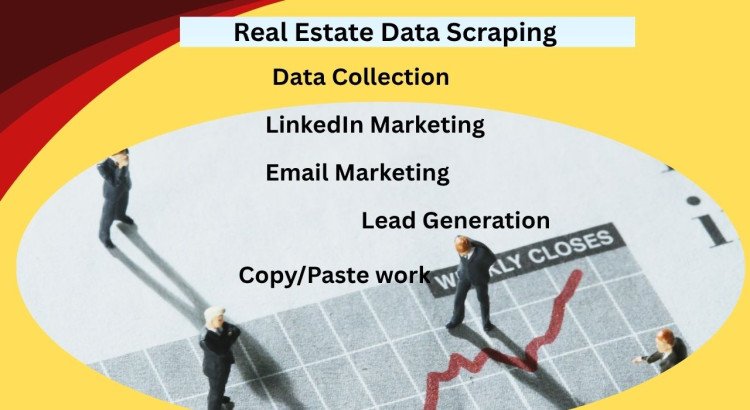 Real estate data scraping and email list building at just $2/hr.