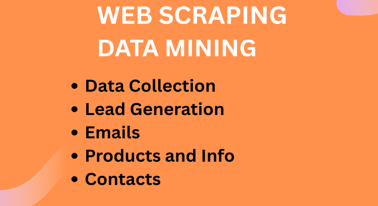 I will scrape websites and mine data from any online source
