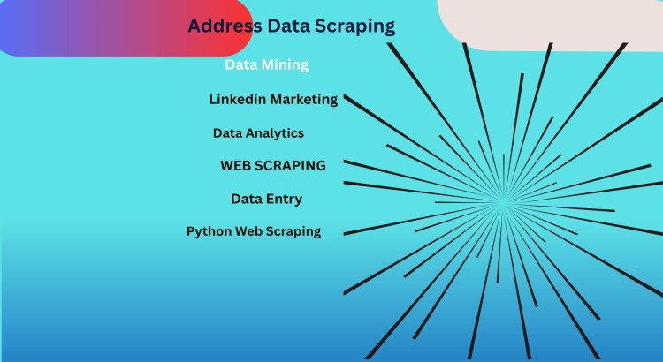 I will extract address and contact information using Python scraping.