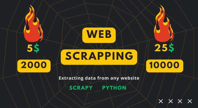 I will do python web scraping, data scraping, and data mining