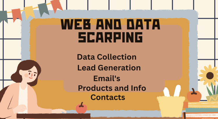 I will do web scraping, email scraping and data mining of any sites