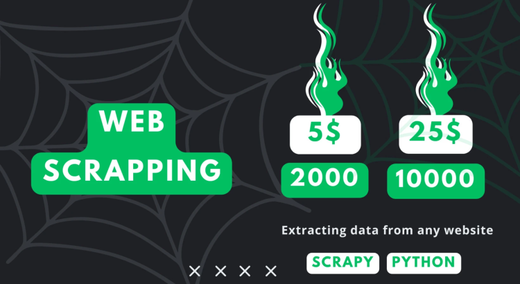 I will do python web scraping, data scraping, and data mining