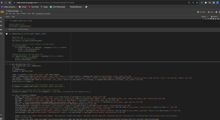 I will help you by providing Python scripts for web scraping and data extraction