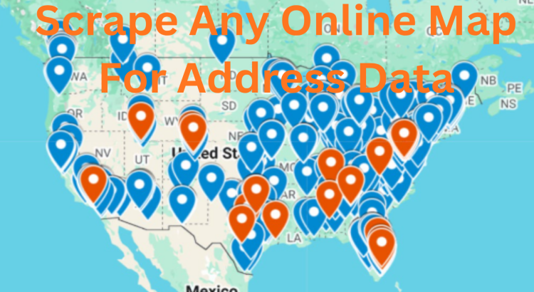 I will scrape location and address data from online maps