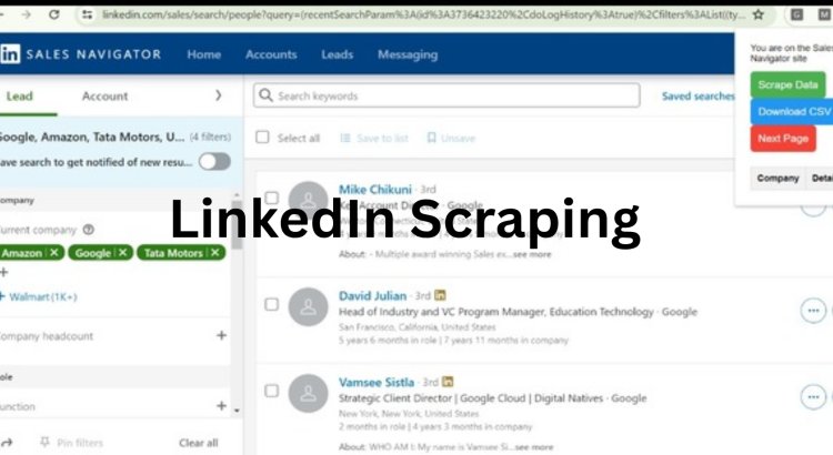 I will perform web scraping and find email & contact info via LinkedIn research