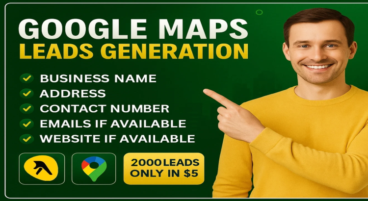 I will do google map scraping, targeted b2b lead generation, web scraping, email list