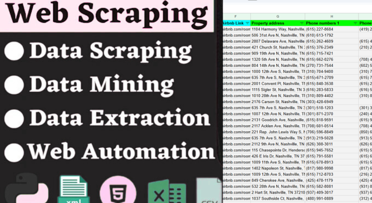 I use Python to automate website scraping, organize data, and perform advanced data mining.