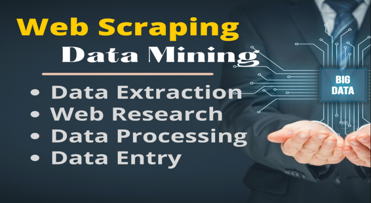 I will perform web scraping, data mining, and extraction for any website
