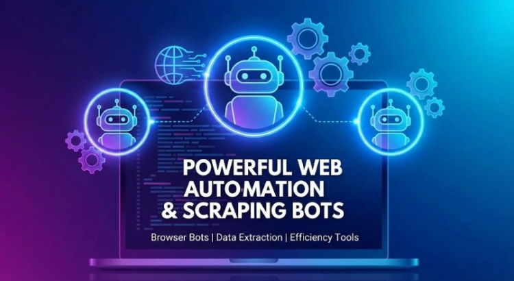 I will create powerful web automation bots, scraping tools using nodejs