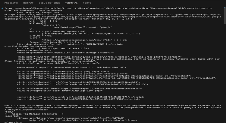 I provide Python web scraping, automated data collection, and mining services.