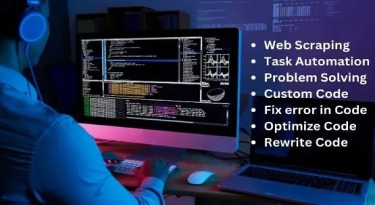 I will develop python projects, scripts, web scraping, and automation bots