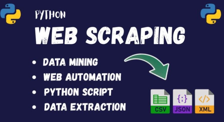 I will do python web scraping, data scraping, data mining, and web scraper.