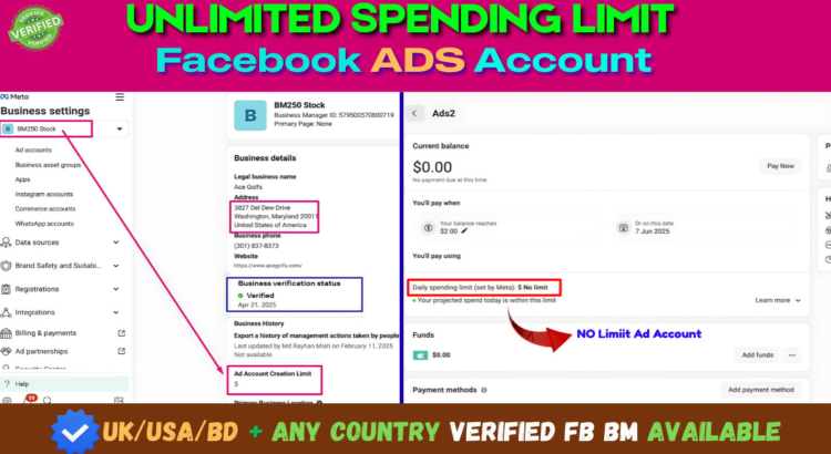 I will create facebook business manager and unlimited spending limit ads account-6